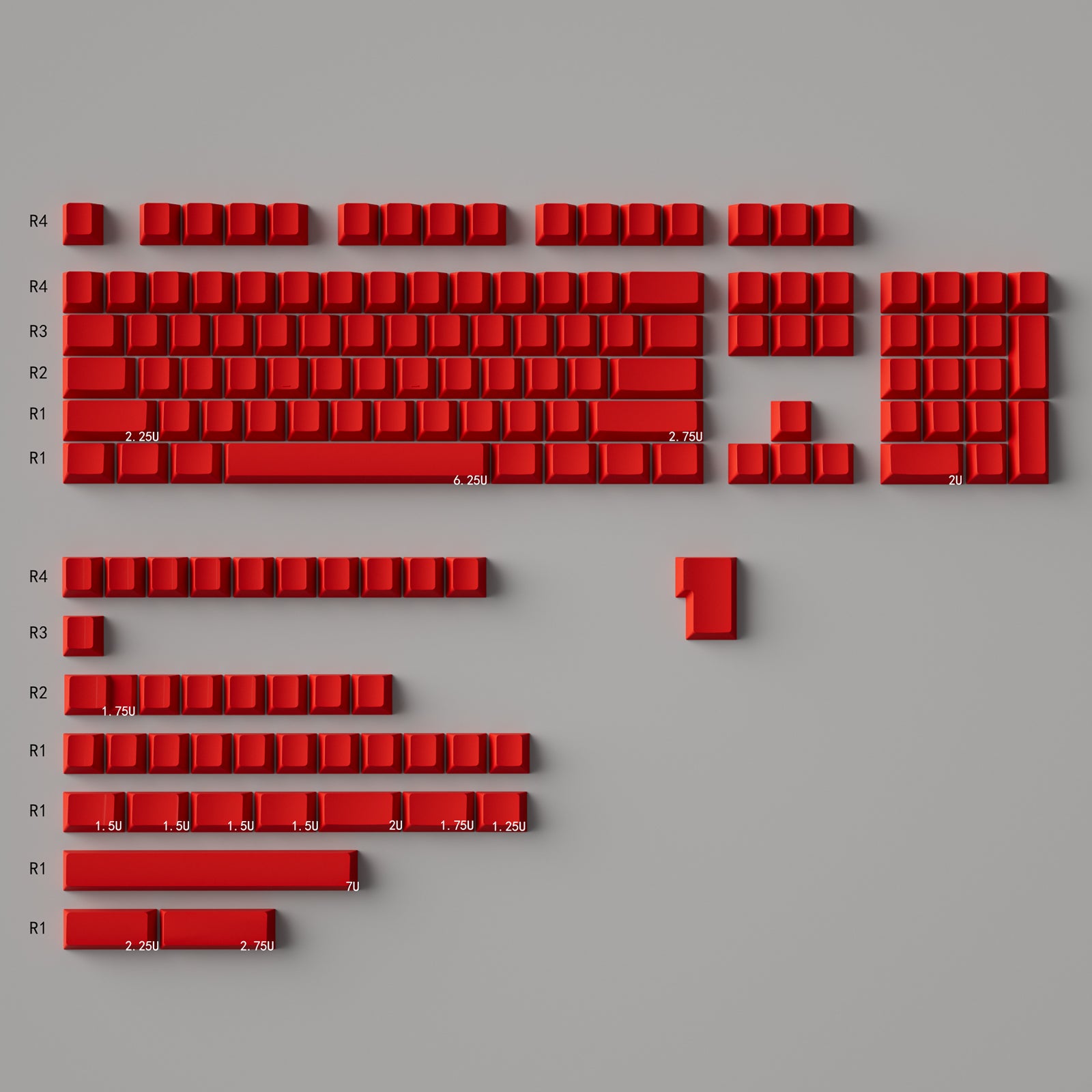 Minimalist Character Free Keycap Collection Mechanical Keyboard Keycap PBT Full Set Original Height/MOA