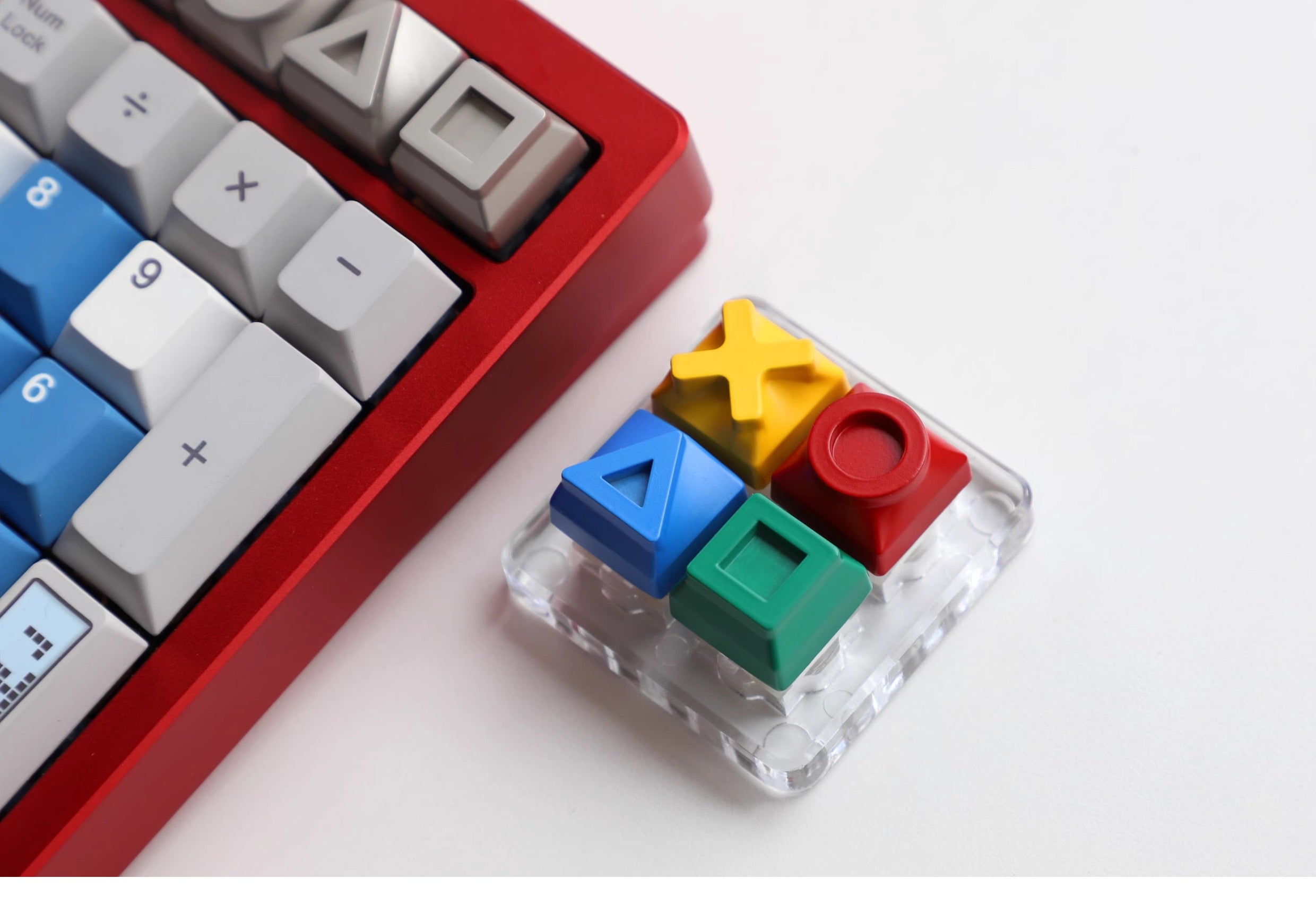 Metal keycaps, game console themed keycaps, mechanical keyboards, personalized keycaps, all metal game console keycaps, decorative keycaps