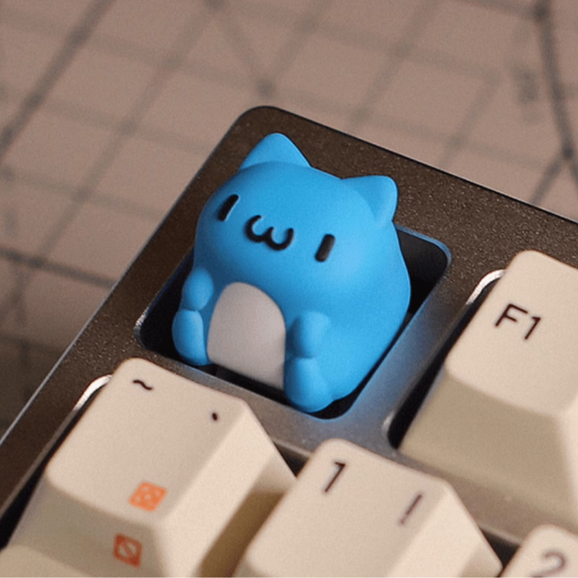 Naughty Cat Customized Personalized Keycaps Cute and Creative Resin Keycaps