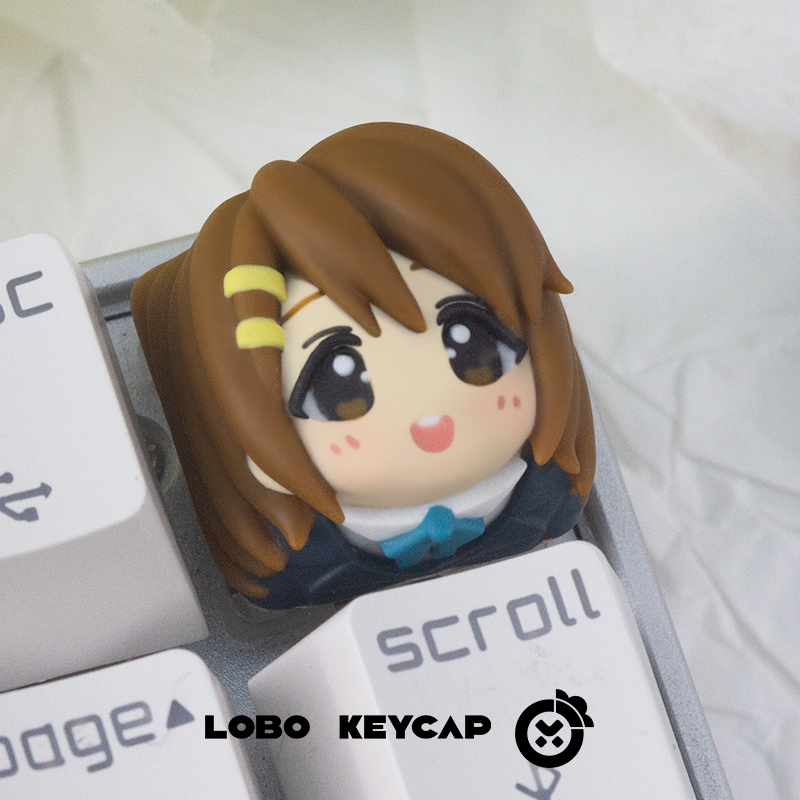 K-ON! Multi colored resin molded personalized keycaps, anime game keycaps