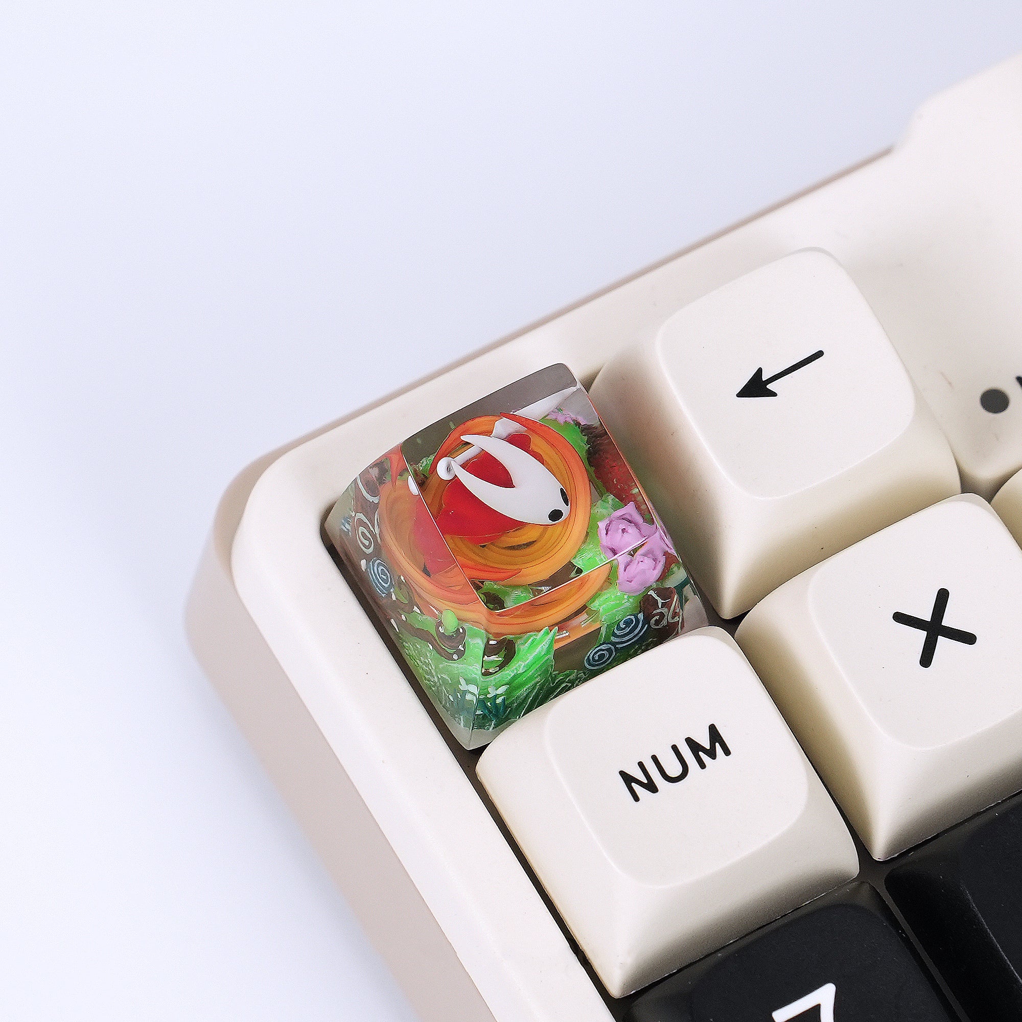 The Hollow Knight, Hollow Knight: Silksong,Crystal drops of glue seals, resin personalized keycaps, anime game artisankeycaps
