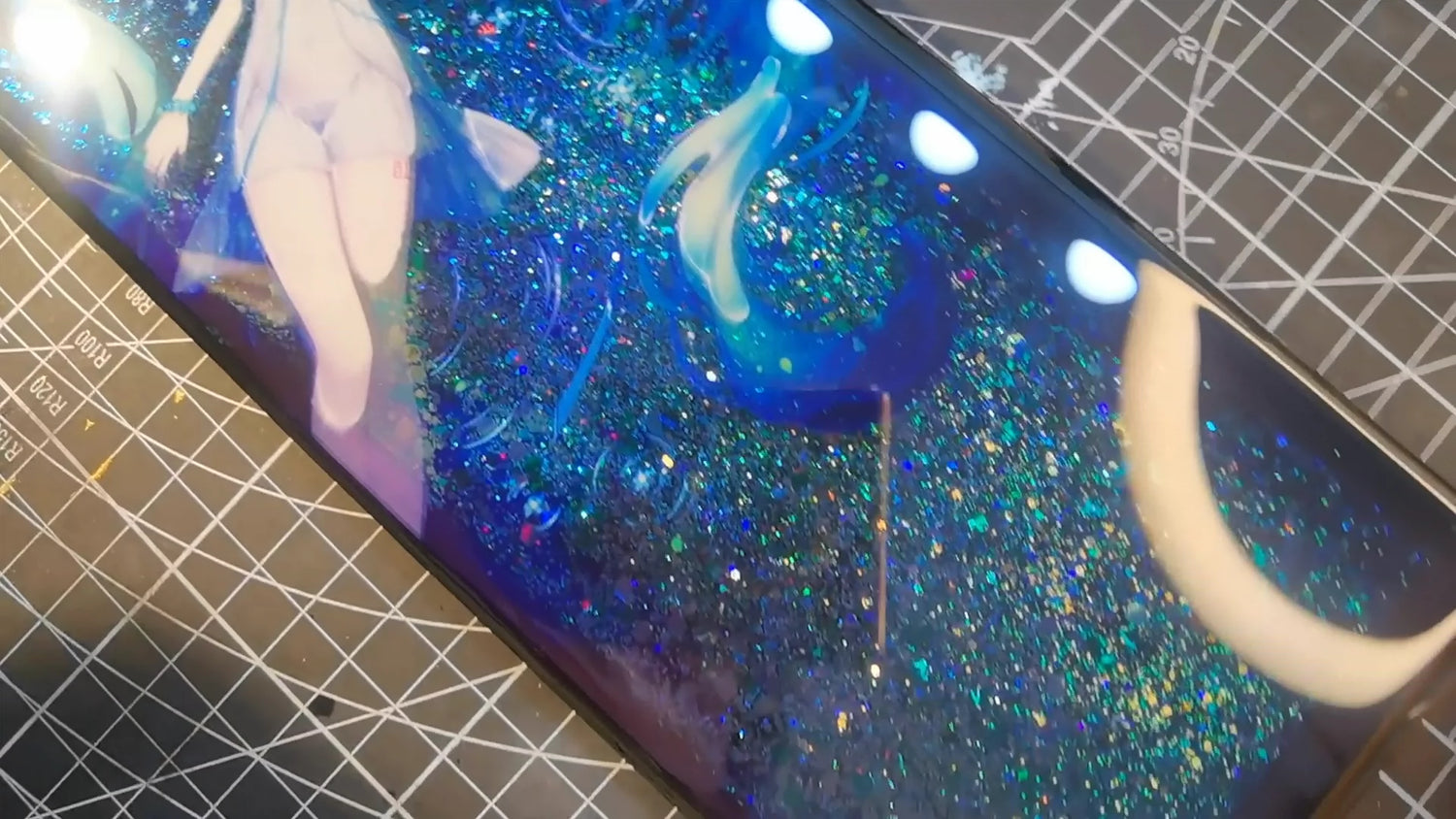 Hatsune Miku quicksand model, keyboard resin hand rest, palm rest, keyboard peripheral accessories