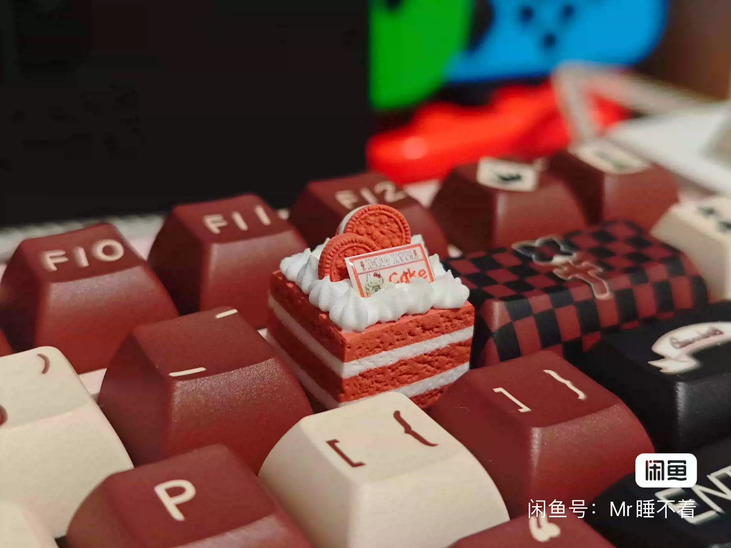 Food Collection, Handmade Resin Clay, Stone Plastic Clay, Personalized Keycaps, Artisankeycaps, Mechanical Keyboard Decorative Keycaps.
