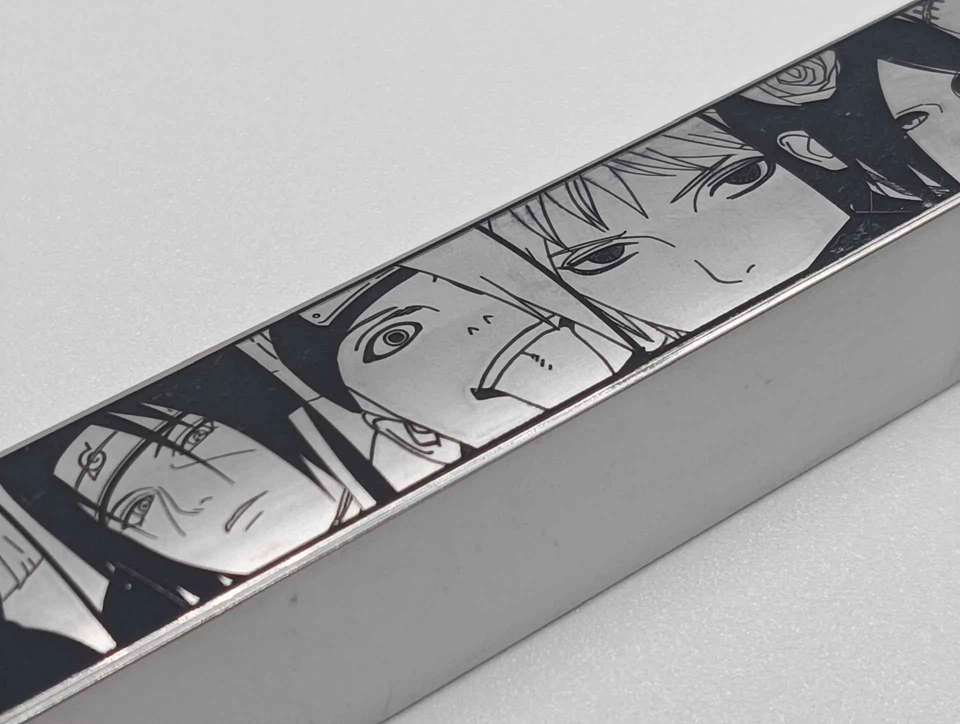 Naruto, Akatsuki member, metal space personalized keycaps, anime game character peripheral decorative keycaps.