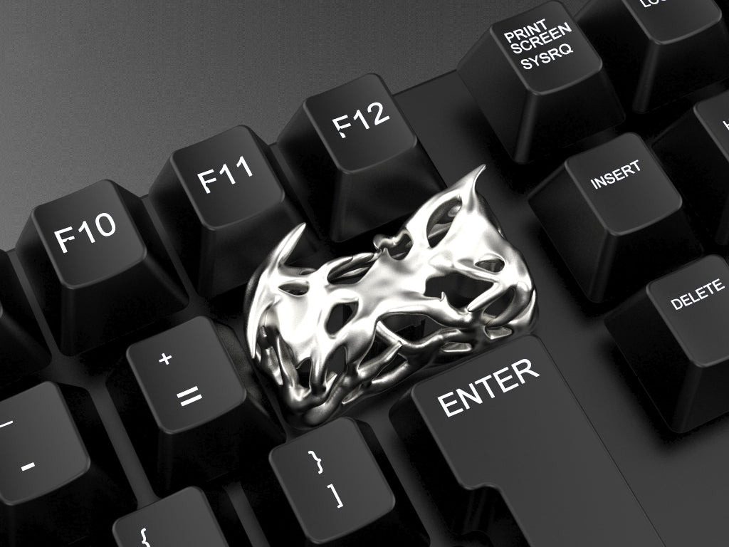 “Poison Thorn” resin personalized keycap, 2U backspace key creative keycap, hollowed out Imitation of metal art decorative keycap