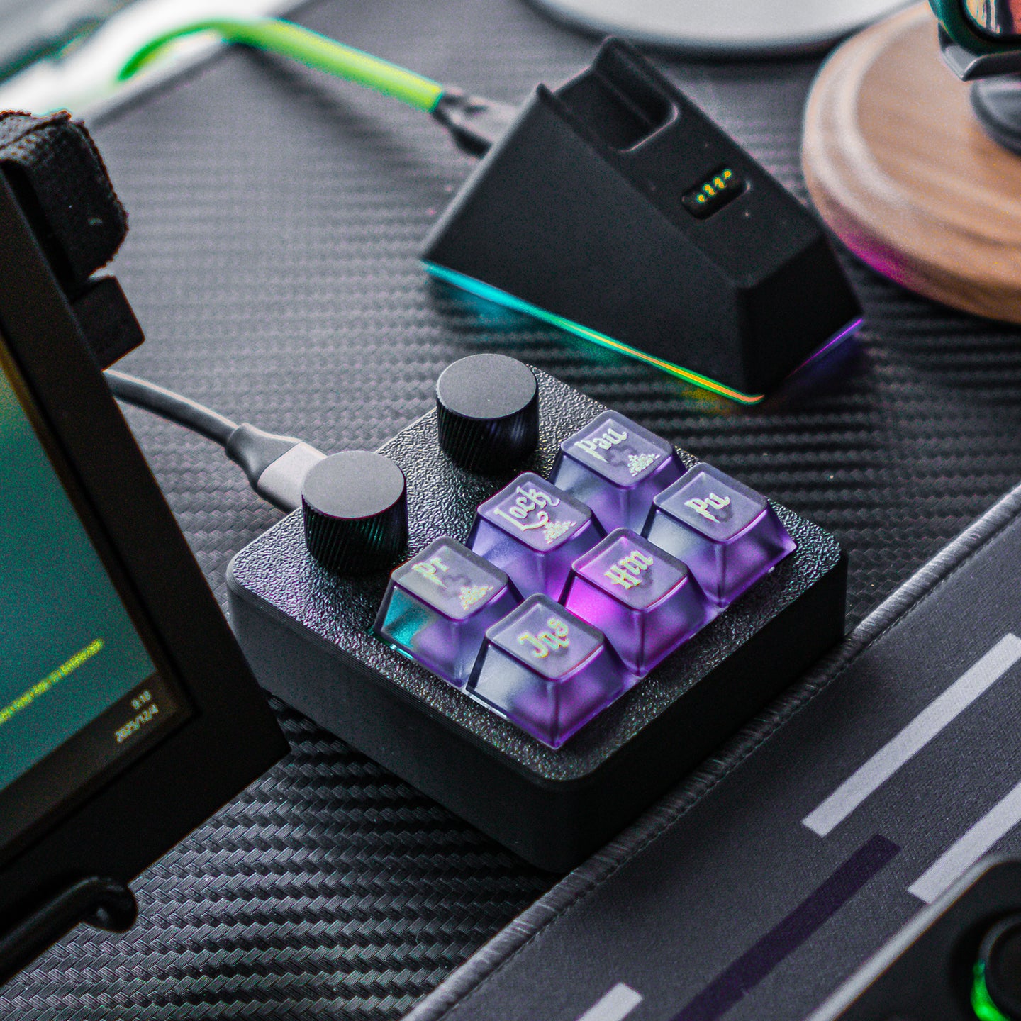 Original design Harry Potter purple PC semi transparent mechanical keyboard personalized keycap set factory height