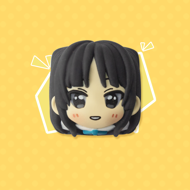 K-ON! Multi colored resin molded personalized keycaps, anime game keycaps
