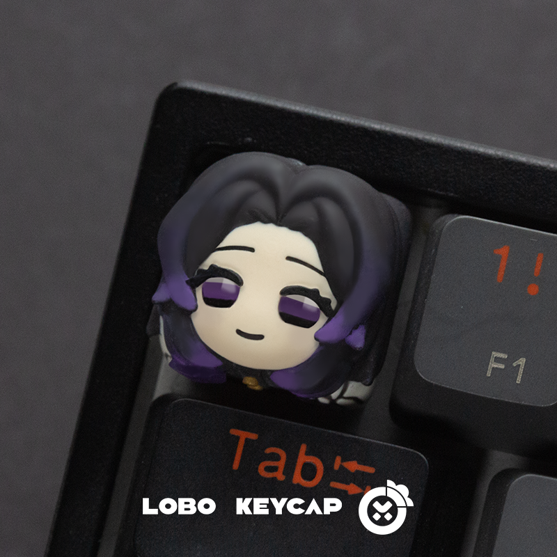 Demon Slayer, Character multi-color resin molded artisankeycaps, personalized keycaps
