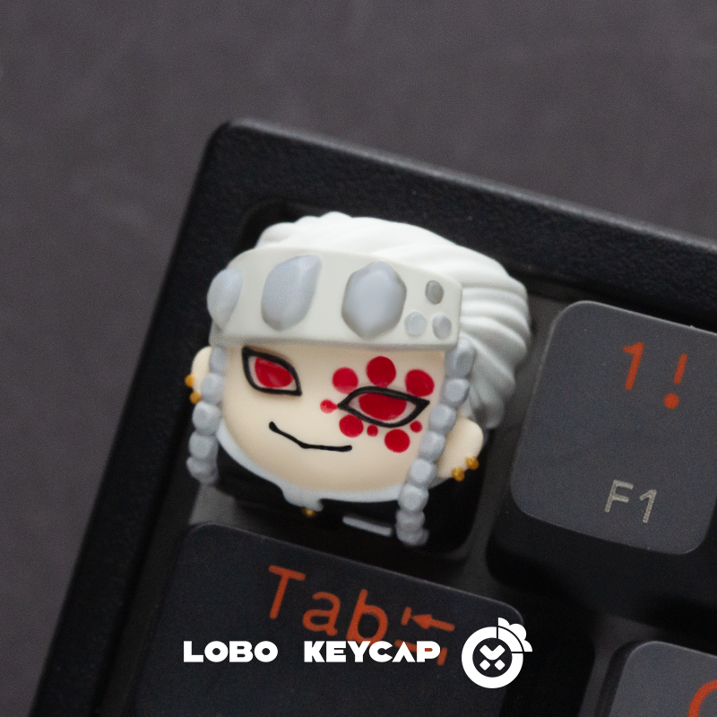 Demon Slayer, Character multi-color resin molded artisankeycaps, personalized keycaps