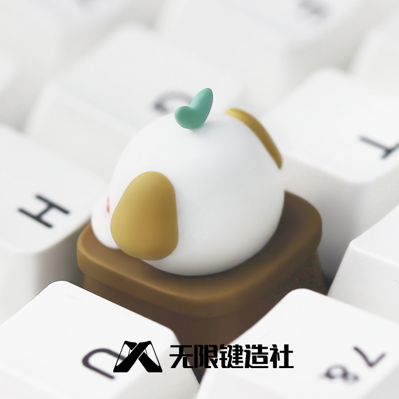 Potted puppy cute keycap Original customized resin mechanical keycap Single ESC anime keycap
