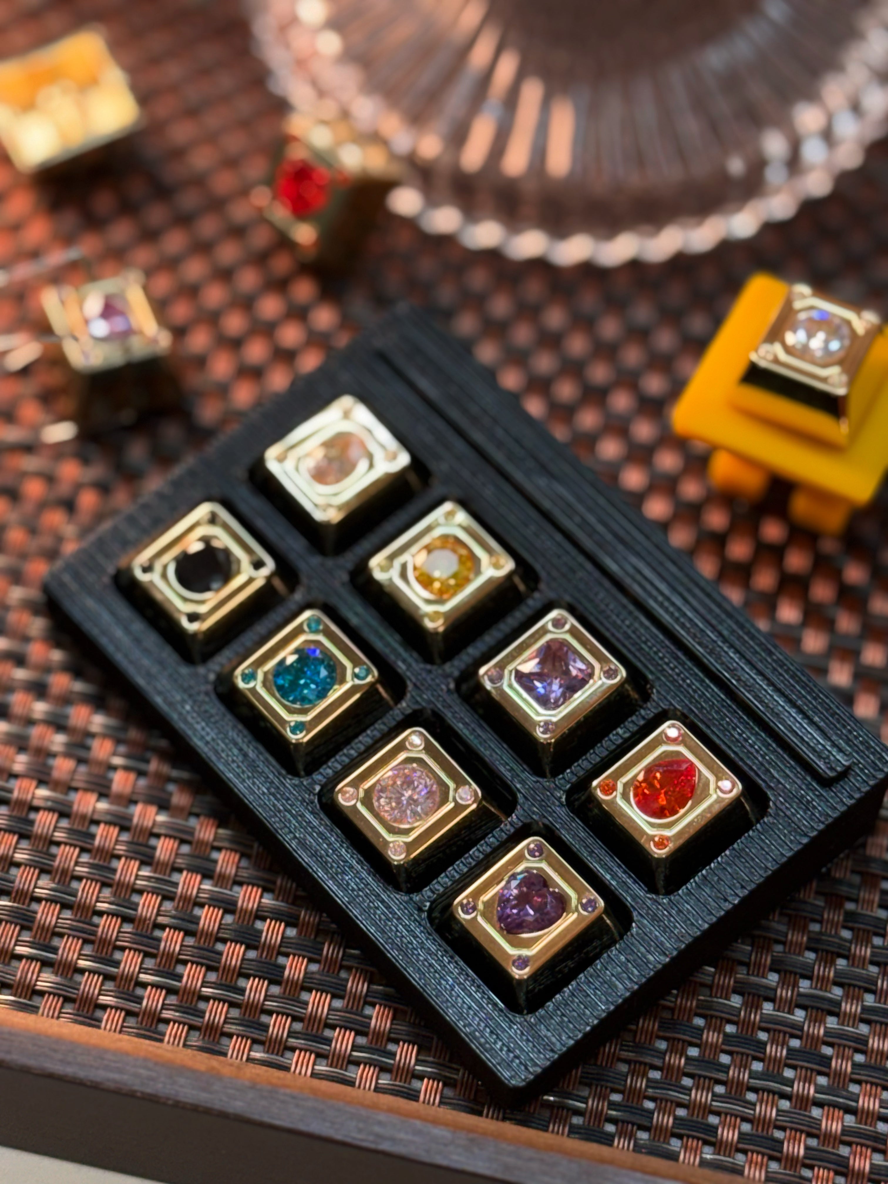 Diamond Star Theme, Imitation Diamond Metal Keycap Base Personalized Keycap Original Factory R4 Highly Decorative Keycap