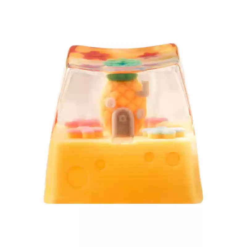 SpongeBob SquarePants Theme Series Resin Dropping Adhesive Personalized Keycaps, Artisankeycaps, Mechanical Keyboard Decorative Keycaps