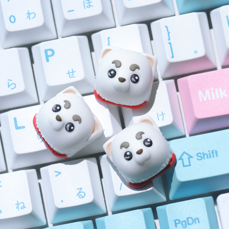 Gintama, Sadaharu Personalized Resin Keycaps Mechanical Keyboard Decorative Keycaps