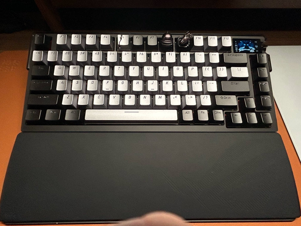 Aluminum alloy dark gray, light gray combination keycap set, personalized metal keycap set. Customized keycaps for creative culture