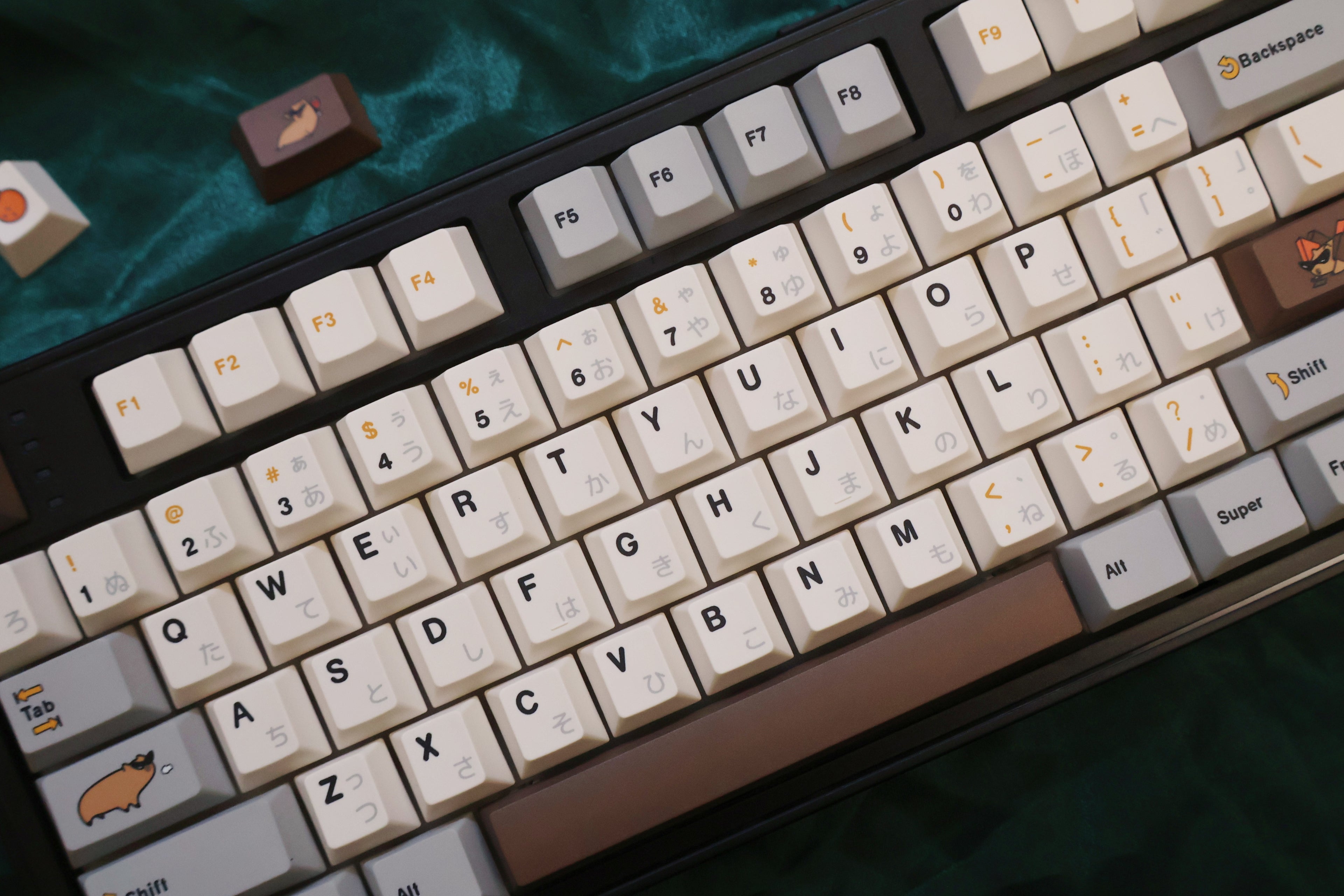 Capybara keycap 140+key complete set PBT original factory five sided heat sublimation customized keyboard personalized keycap set
