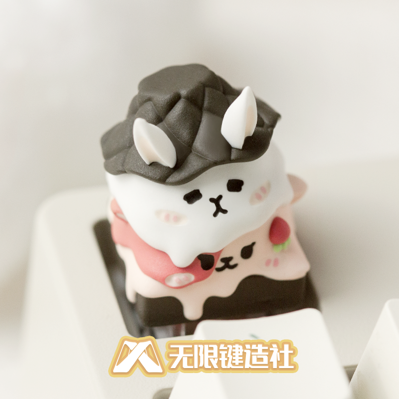 Egg tube series cute keycaps original personalized custom resin mechanical keyboard keycaps