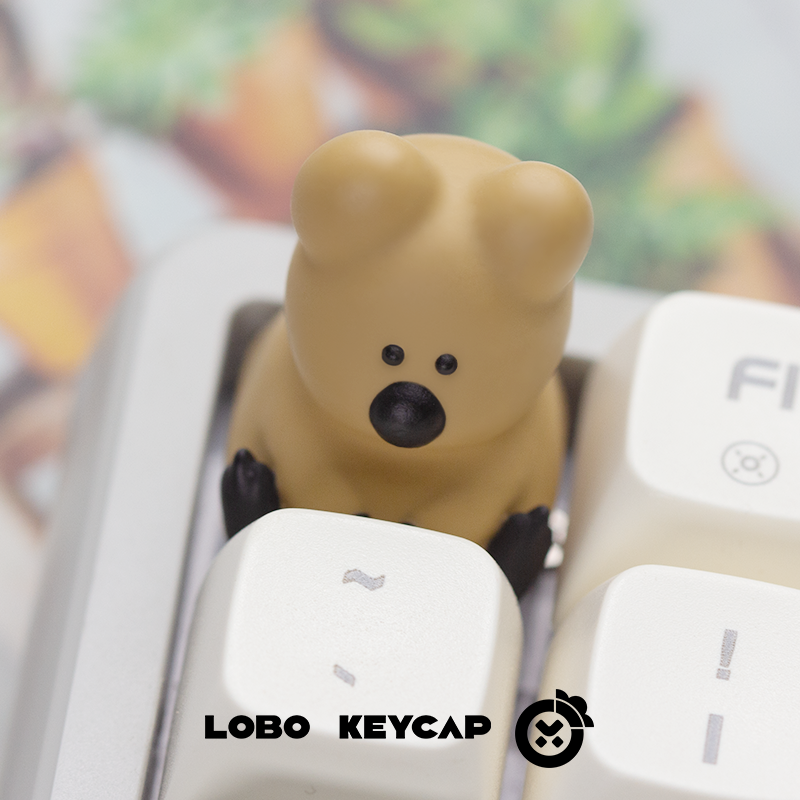 PEPPERBEAR, Quokka Personalized Resin Art Keycaps Gift Keycaps Cultural and Creative Mechanical Keyboard