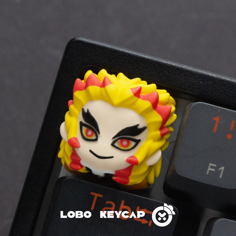 Demon Slayer, Character multi-color resin molded artisankeycaps, personalized keycaps