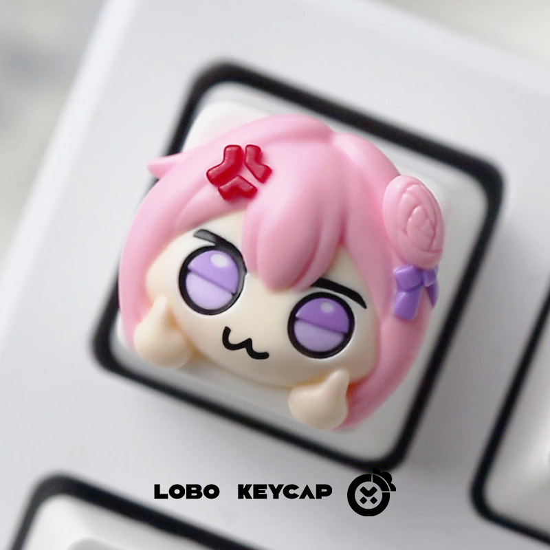 Doro~Emojis Abstract, Funny, Cute, Creative, Personalized Resin Keycaps Mechanical Keyboard Single Keycap