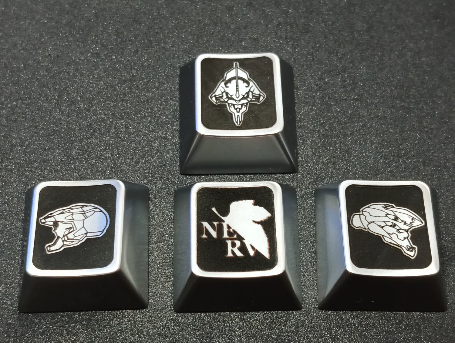 EVAlogo, Mech avatar directional key set, zinc alloy personalized keycaps, anime metal keycaps peripheral