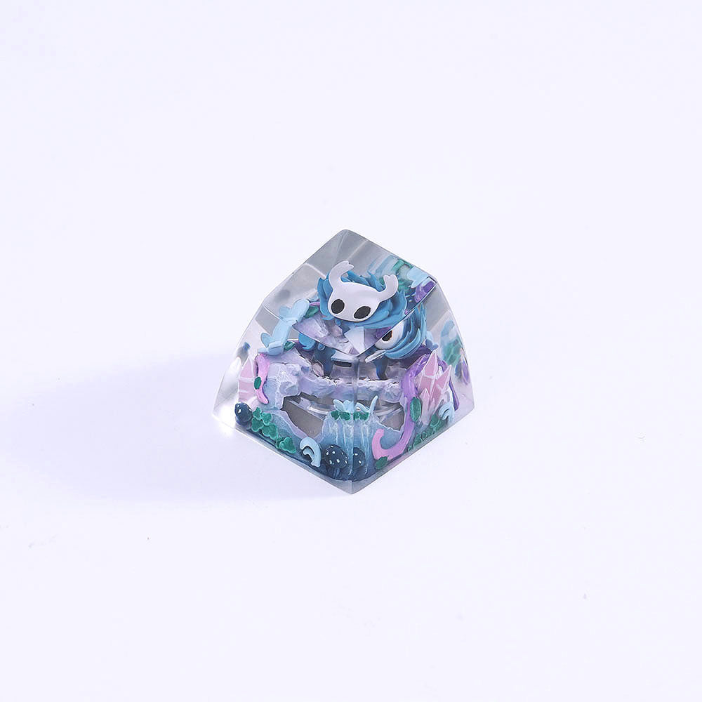 The Hollow Knight, Hollow Knight: Silksong,Crystal drops of glue seals, resin personalized keycaps, anime game artisankeycaps