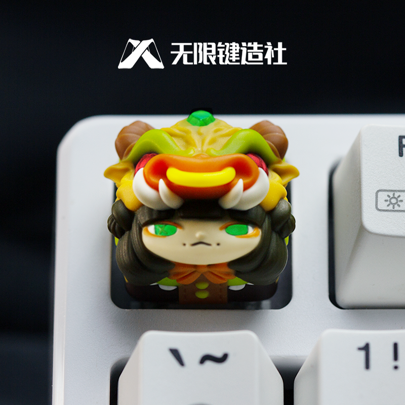 Original design, Chinese zodiac signs theme, multi-color resin molded personalized keycaps
