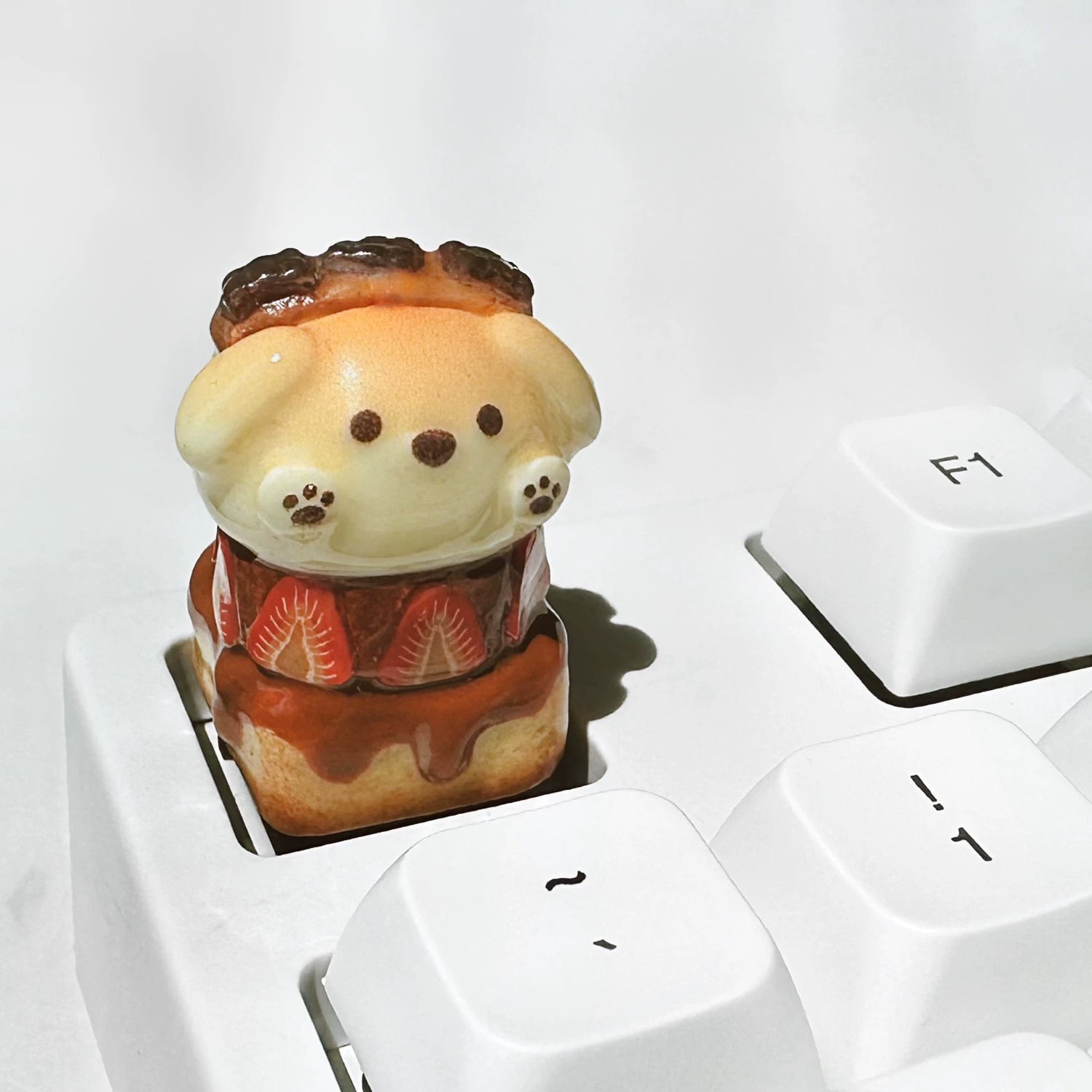 Handmade resin clay, stone plastic clay, personalized keycaps, artisankeycaps, mechanical keyboard decorative keycaps.