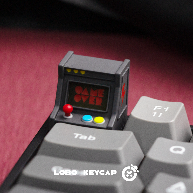 Arcade game, Multi colored resin molded personalized keycaps, game retro creative keycaps