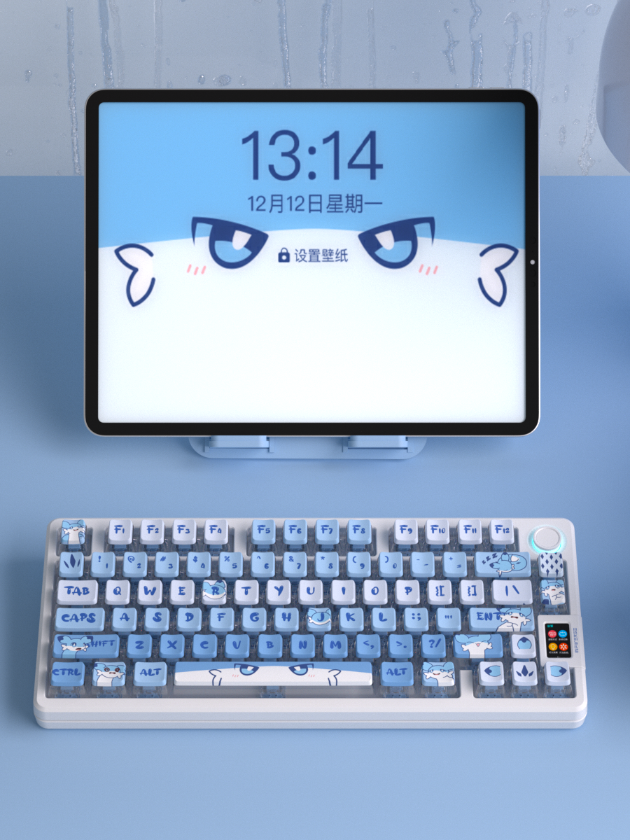 Palworld Theme Four sided Transparent Keycaps OEM Height PBT Thermal Sublimation Anime Game Theme Customized Keycaps