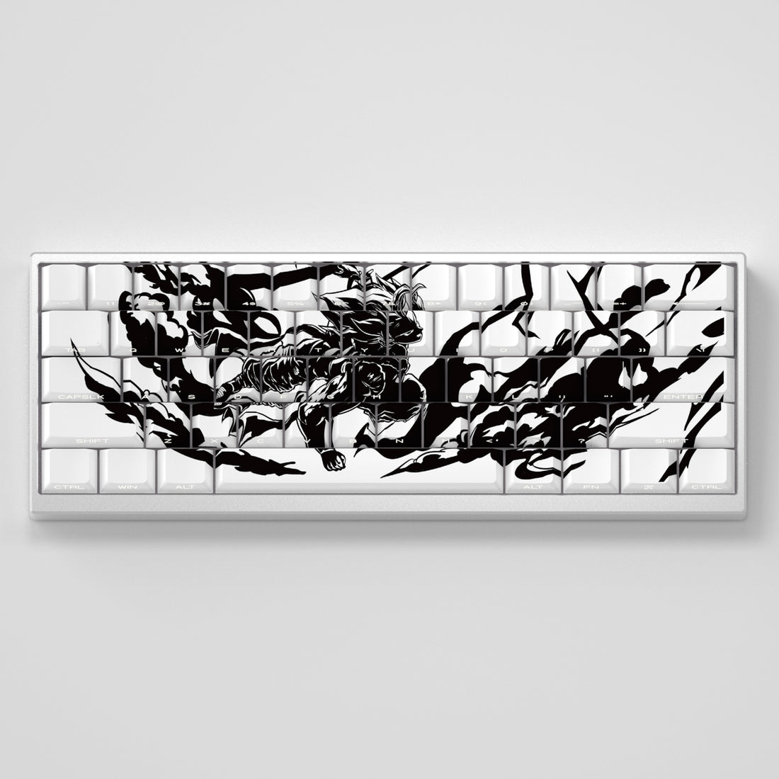 Son Goku, Mankeycap original factory side engraved transparent PBT side transparent personalized keycap set