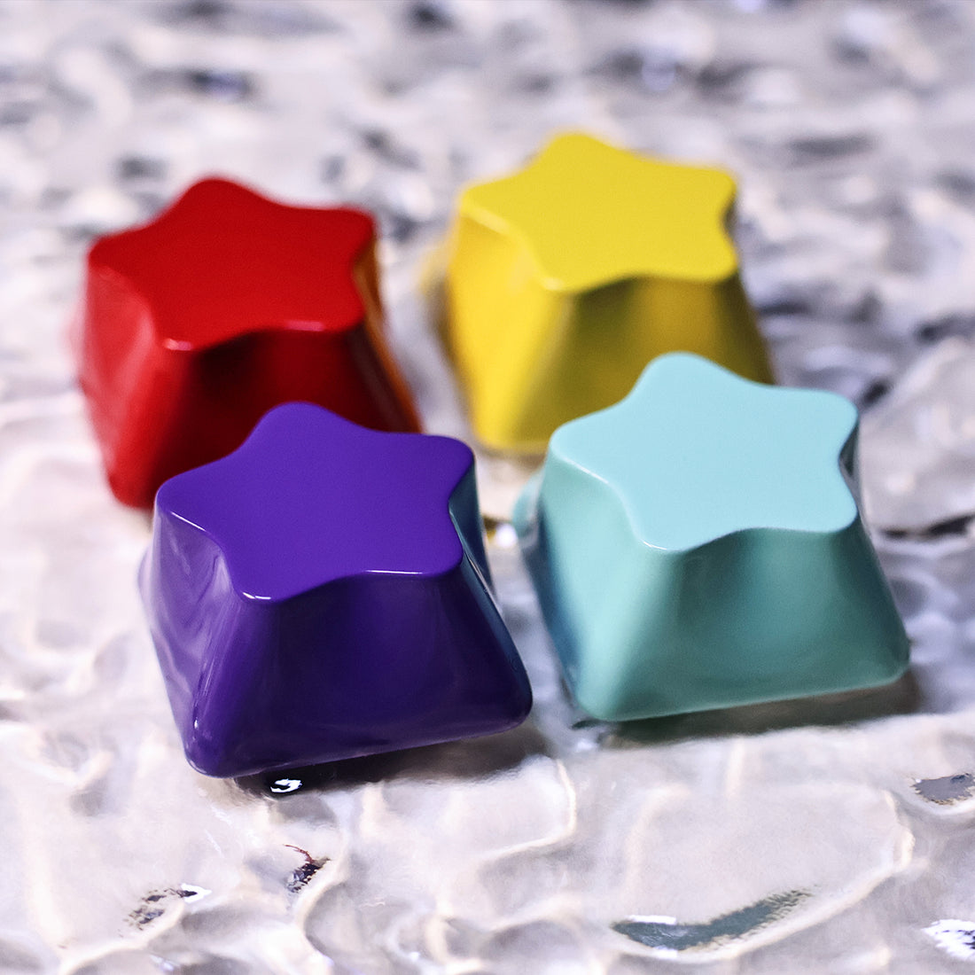 Original Alien Personalized Keycaps Star Aluminum Alloy Keycaps Metal Paint CNC Processing Customized Mechanical Keyboard Keycaps