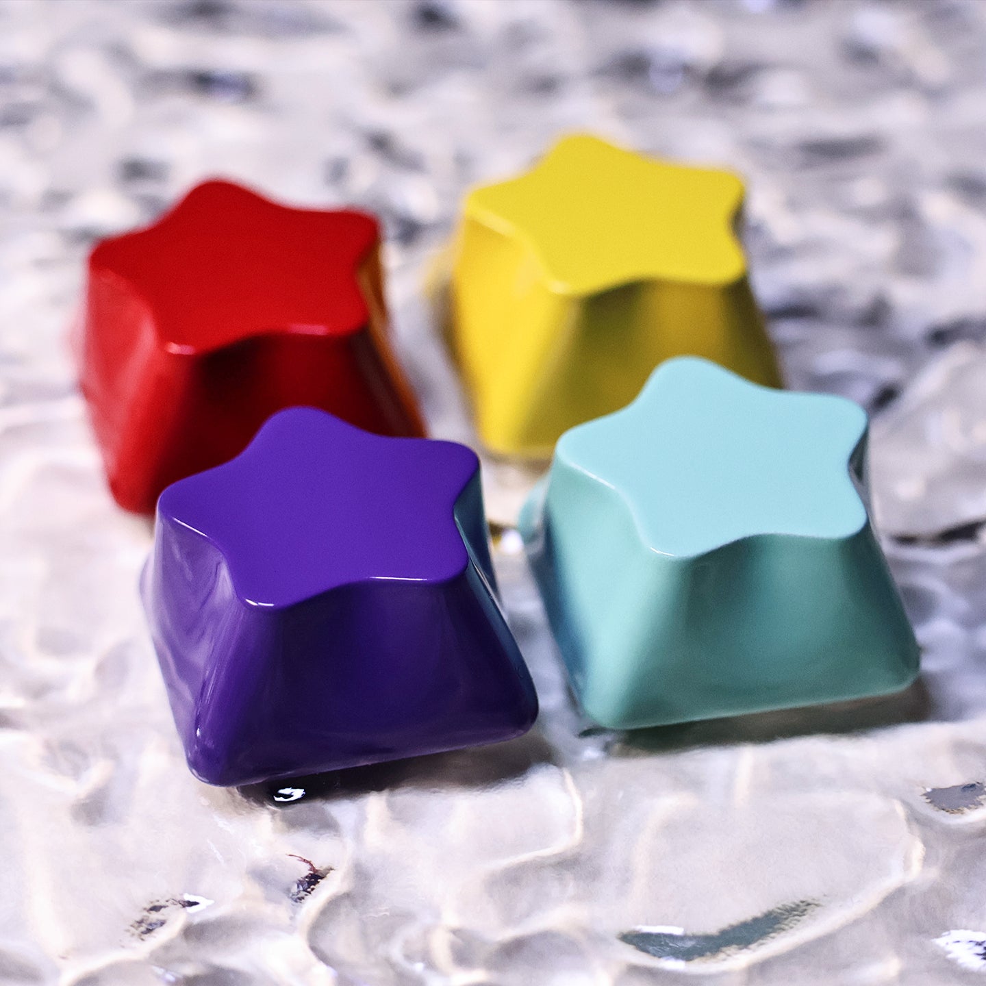 Original Alien Personalized Keycaps Star Aluminum Alloy Keycaps Metal Paint CNC Processing Customized Mechanical Keyboard Keycaps