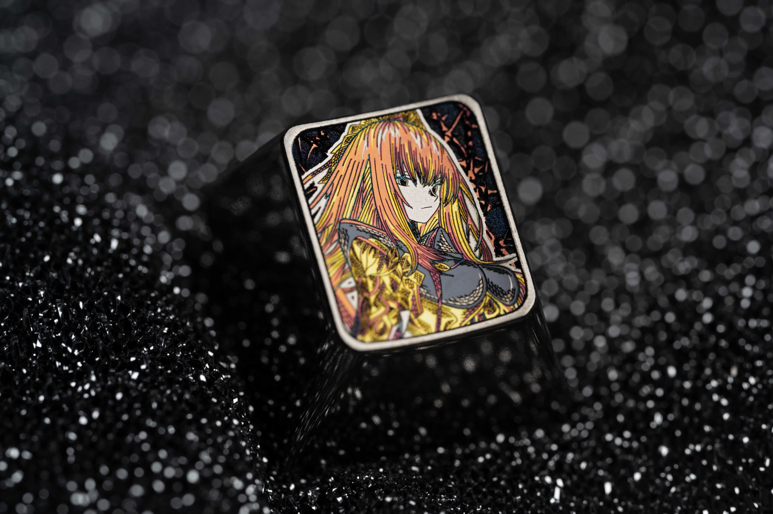Fate, Sc á thach, titanium alloy 1U/iso trturn personalized pattern keycaps, decorative keycaps