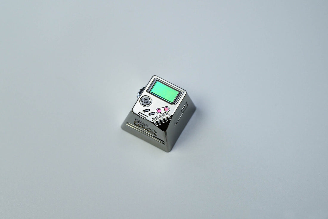 Game Boy, GBA, titanium alloy game console keycaps, colored titanium alloy mechanical keyboard decorative keycaps.