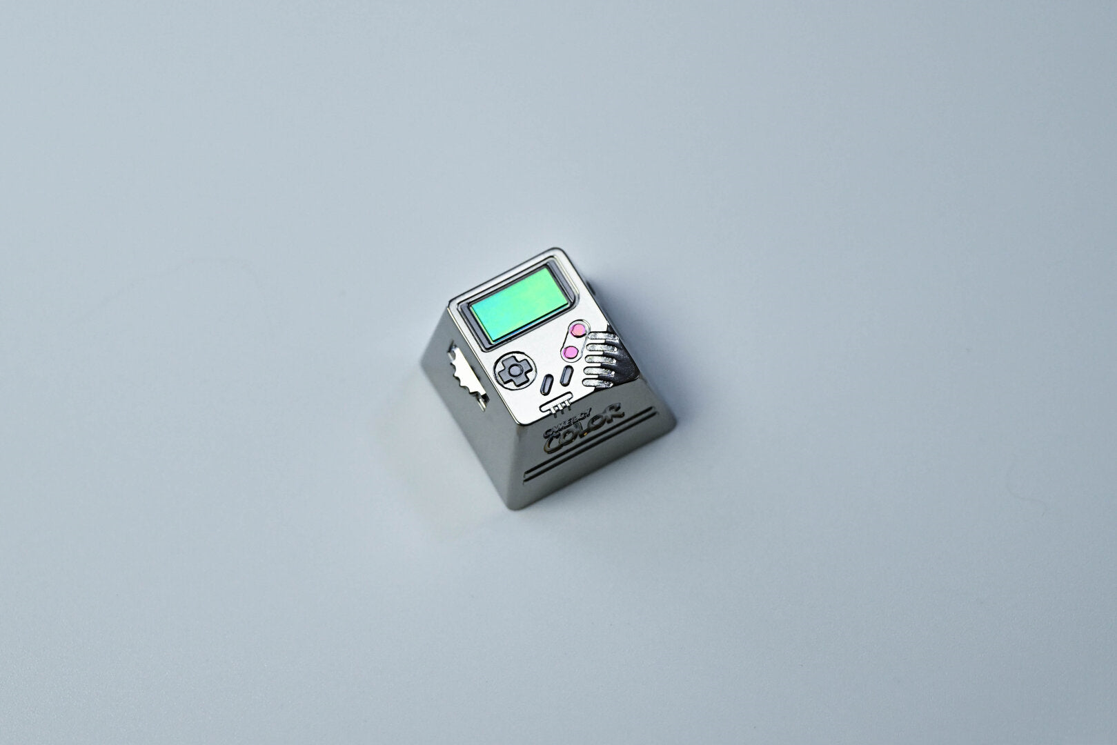 Game Boy, GBA, titanium alloy game console keycaps, colored titanium alloy mechanical keyboard decorative keycaps.