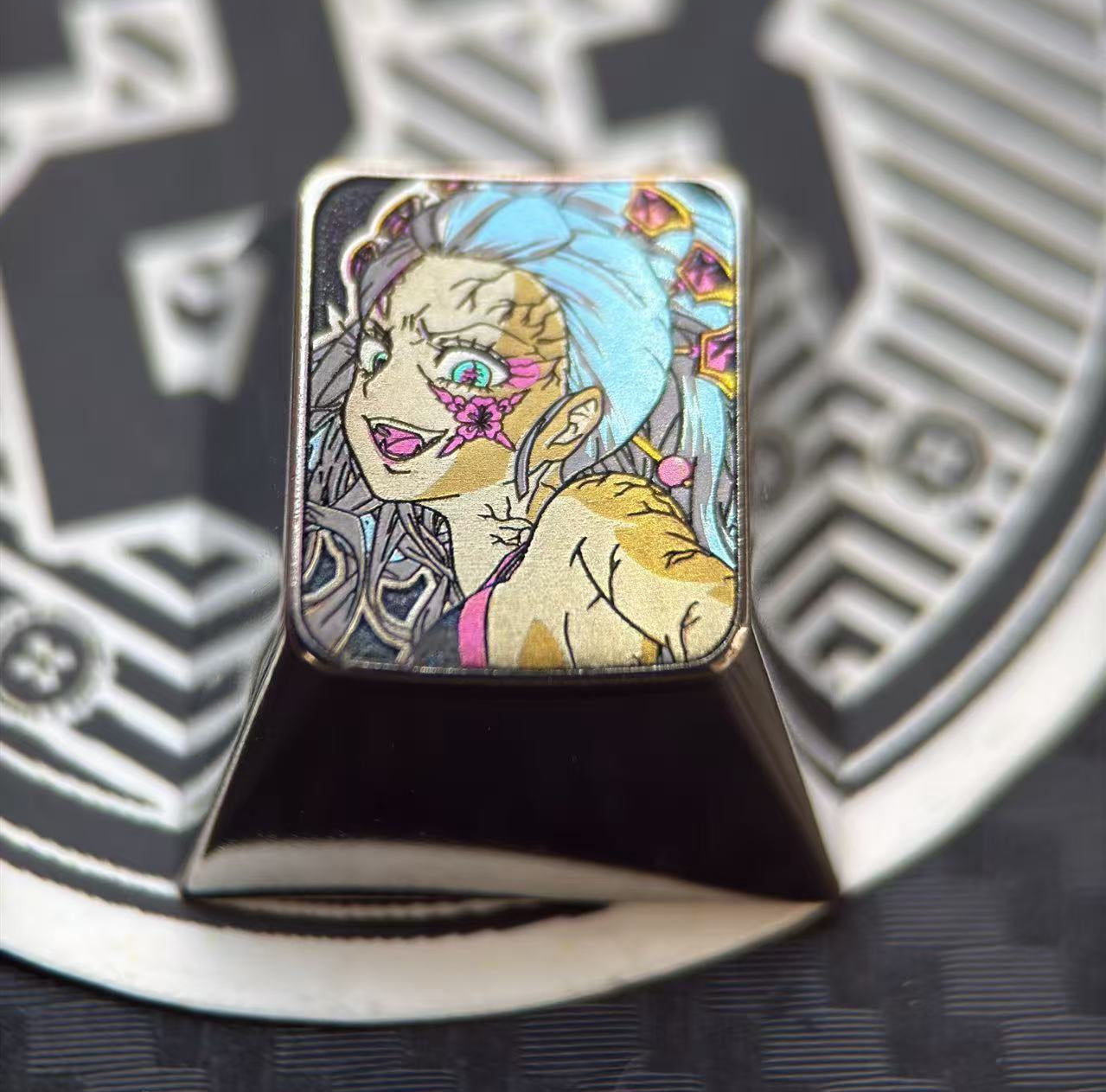 Demon Slayer, character collection, 1U titanium alloy carved keycaps, personalized keycaps, keyboard decorative keycaps