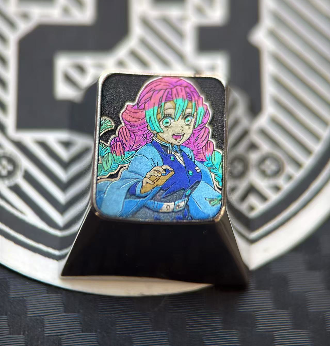 Demon Slayer, character collection, 1U titanium alloy carved keycaps, personalized keycaps, keyboard decorative keycaps