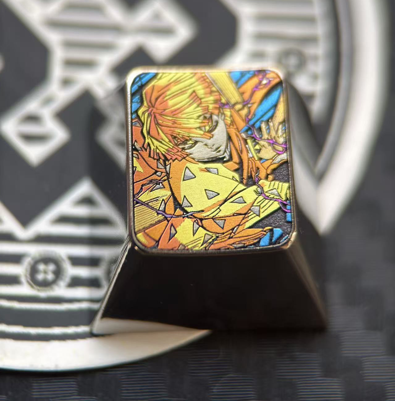 Demon Slayer, character collection, 1U titanium alloy carved keycaps, personalized keycaps, keyboard decorative keycaps