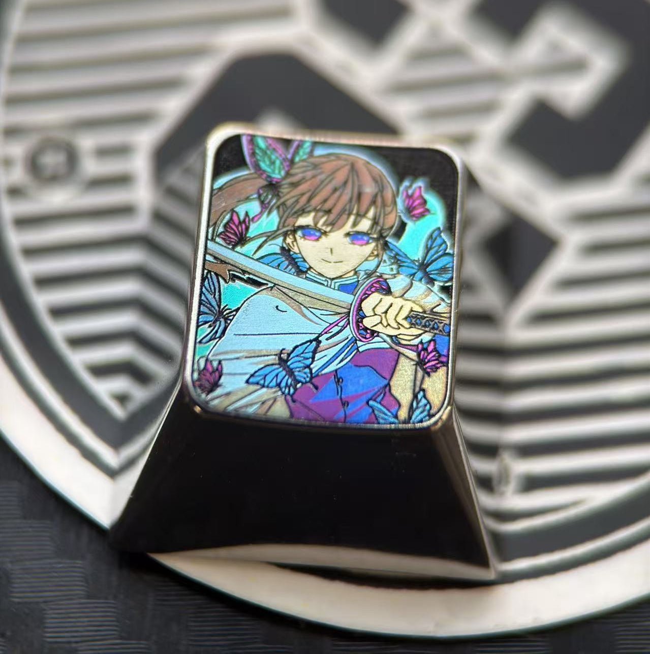 Demon Slayer, character collection, 1U titanium alloy carved keycaps, personalized keycaps, keyboard decorative keycaps