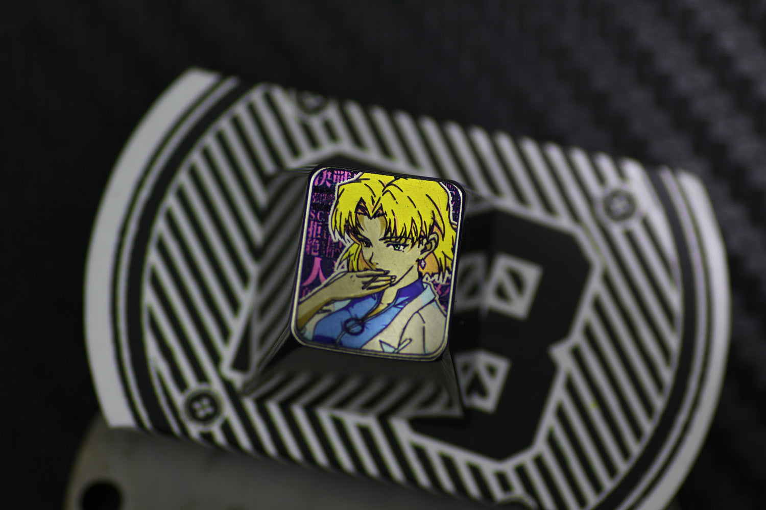 EVA, Akagi Ritsuko. 1 UTitanium carved keycaps, personalized keycaps, decorative keycaps.