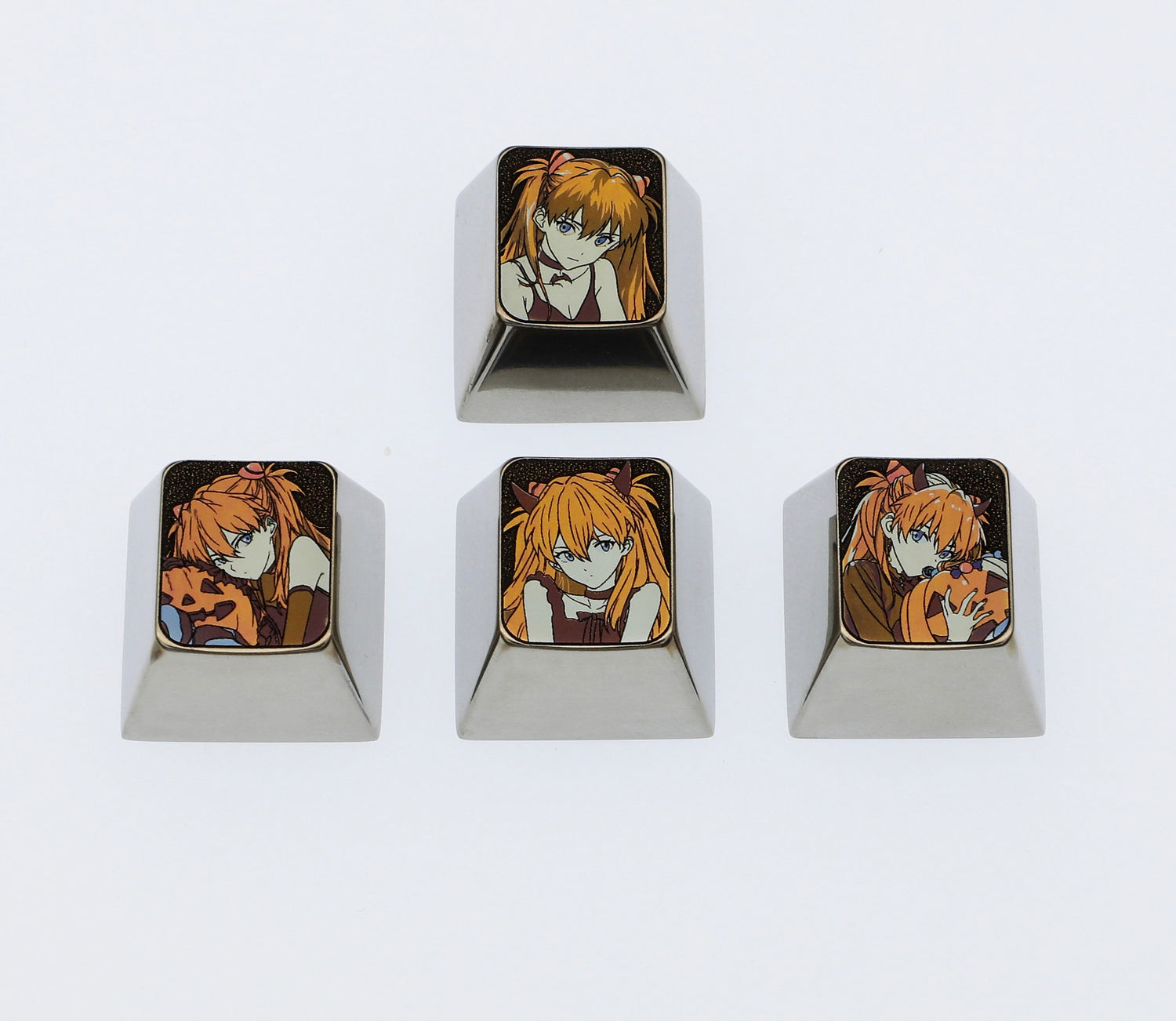 EVA, Asuka Titanium alloy directional keys, decorative keycaps, personalized keycaps