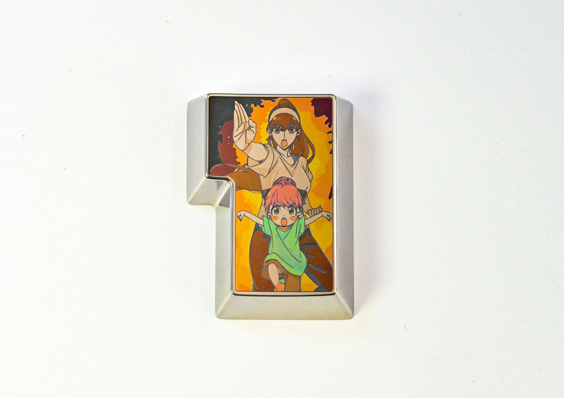 SPY × FAMILY, 7ISO enter key, titanium alloy metal personalized keycaps, keyboard decorative keycaps