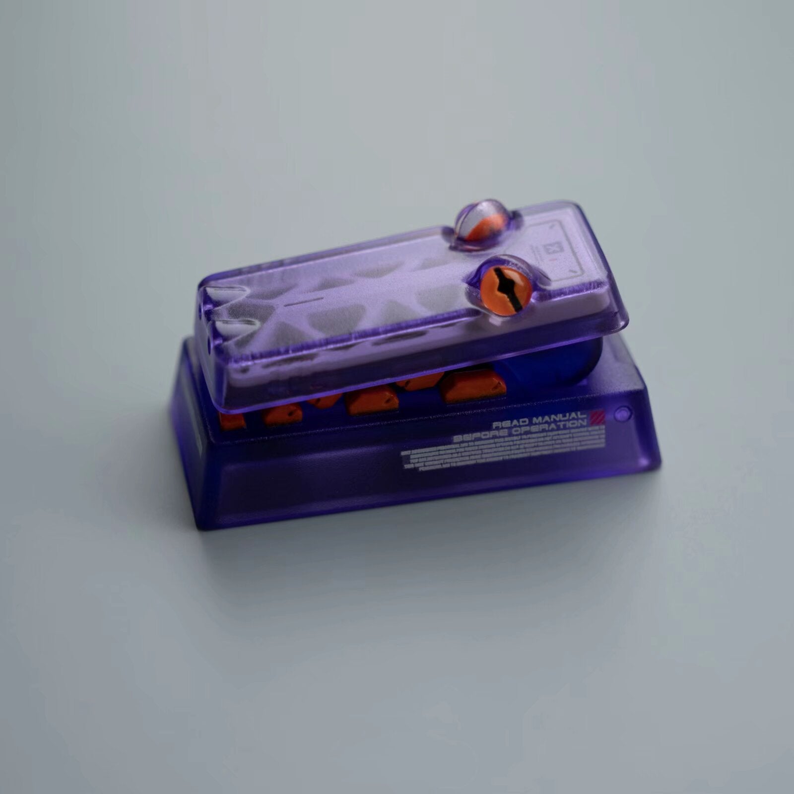 R2-Mechanical style little crocodile.2U Backspace Key artisankeycaps, Mouth can be opened and closed, PBT material personalized keycaps, keyboard decorative keycaps