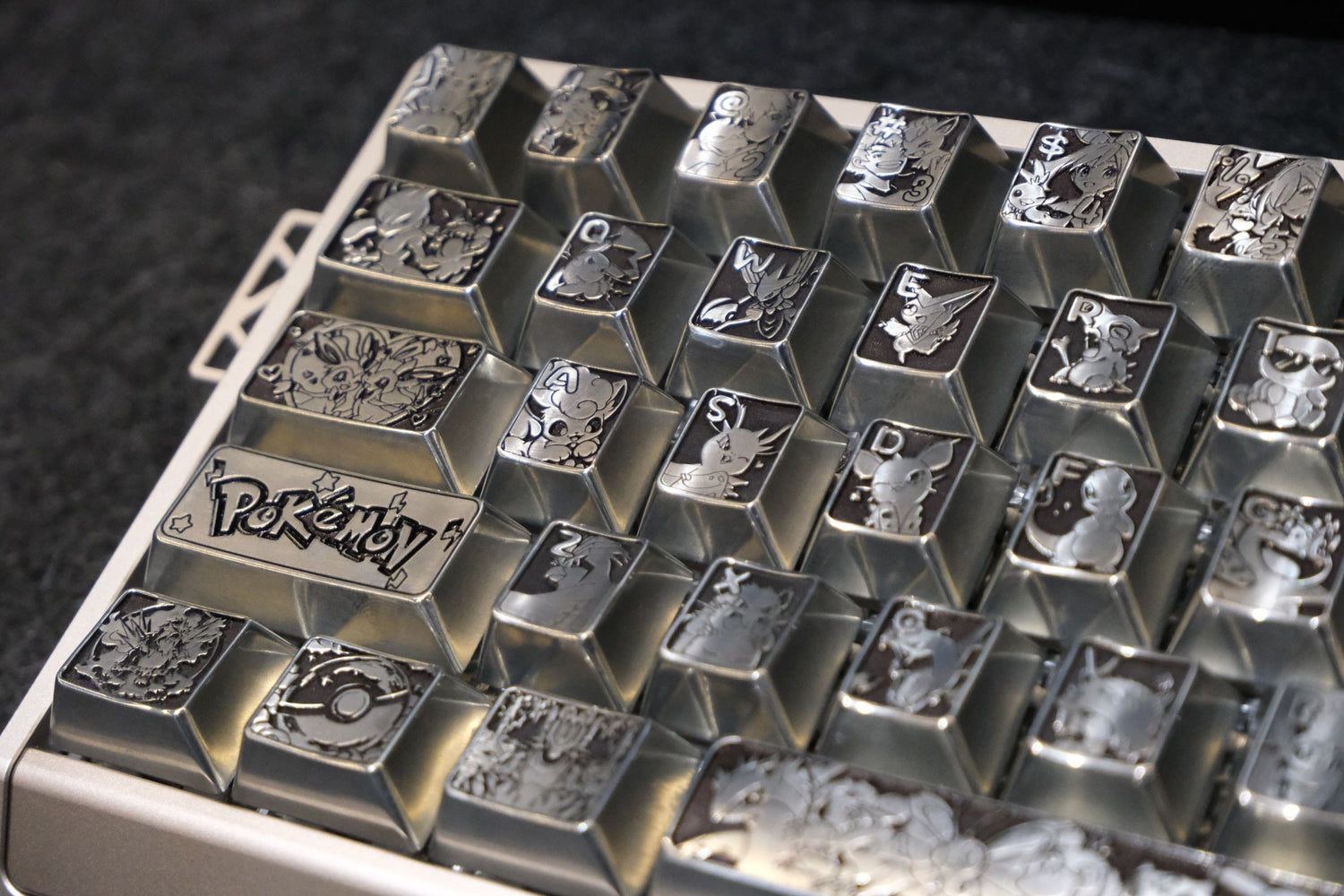 Pok é mon Theme, Metal Personalized Keycap Set Keycaps, Game Anime Theme Personalized Keycaps