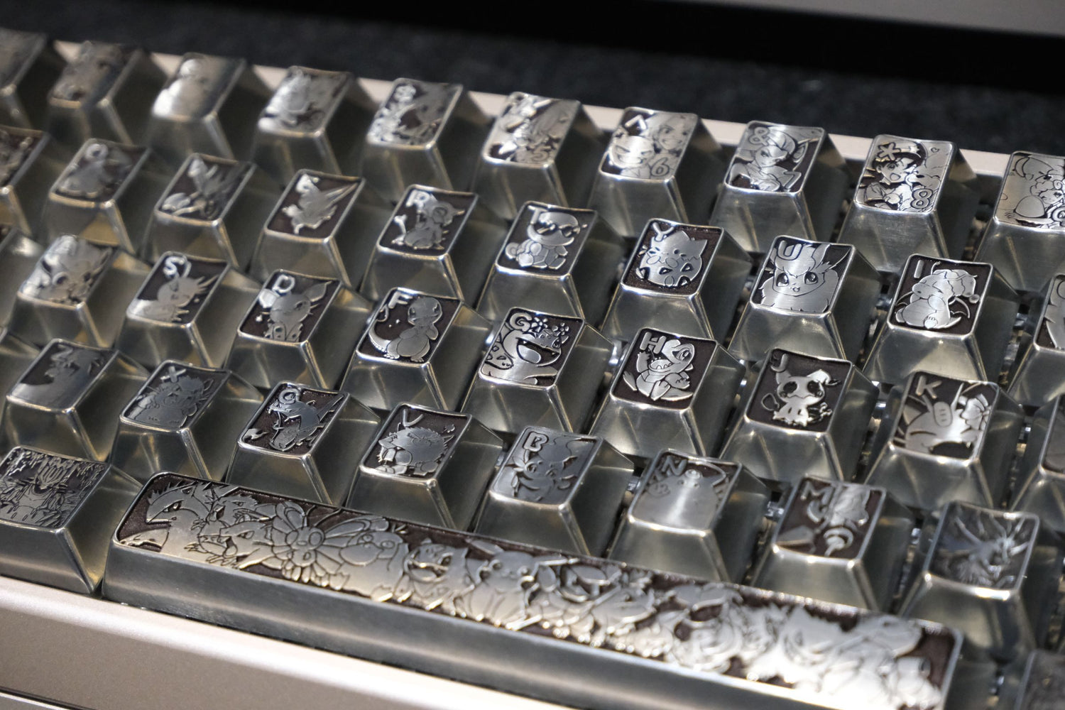 Pok é mon Theme, Metal Personalized Keycap Set Keycaps, Game Anime Theme Personalized Keycaps