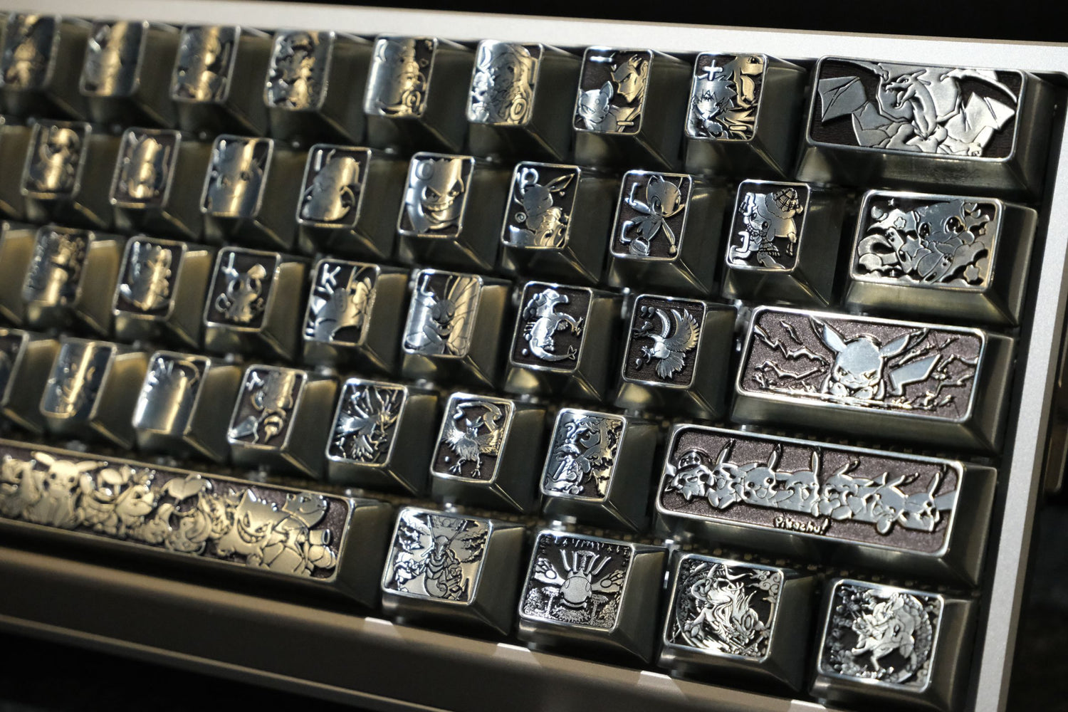 Pok é mon Theme, Metal Personalized Keycap Set Keycaps, Game Anime Theme Personalized Keycaps