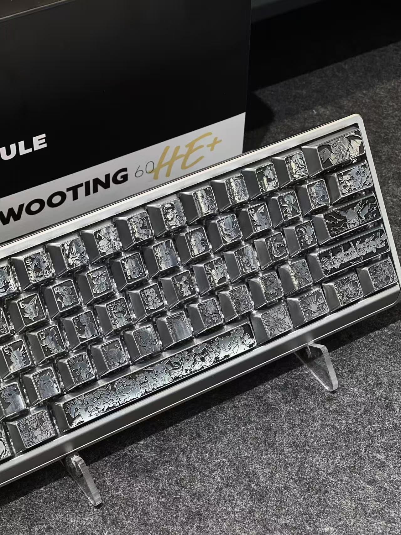 Pok é mon Theme, Metal Personalized Keycap Set Keycaps, Game Anime Theme Personalized Keycaps