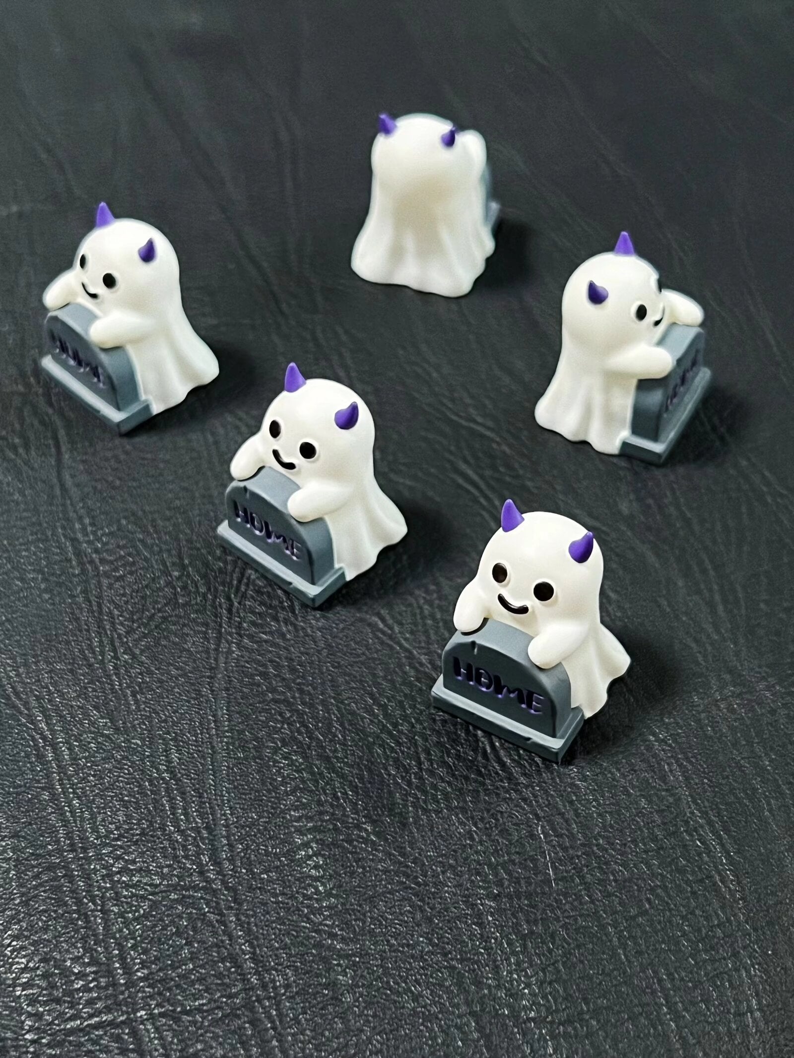 Halloween Ghost Tombstone Personalized Resin Coating Keycaps Mechanical Keyboard Creative Decorative Keycaps