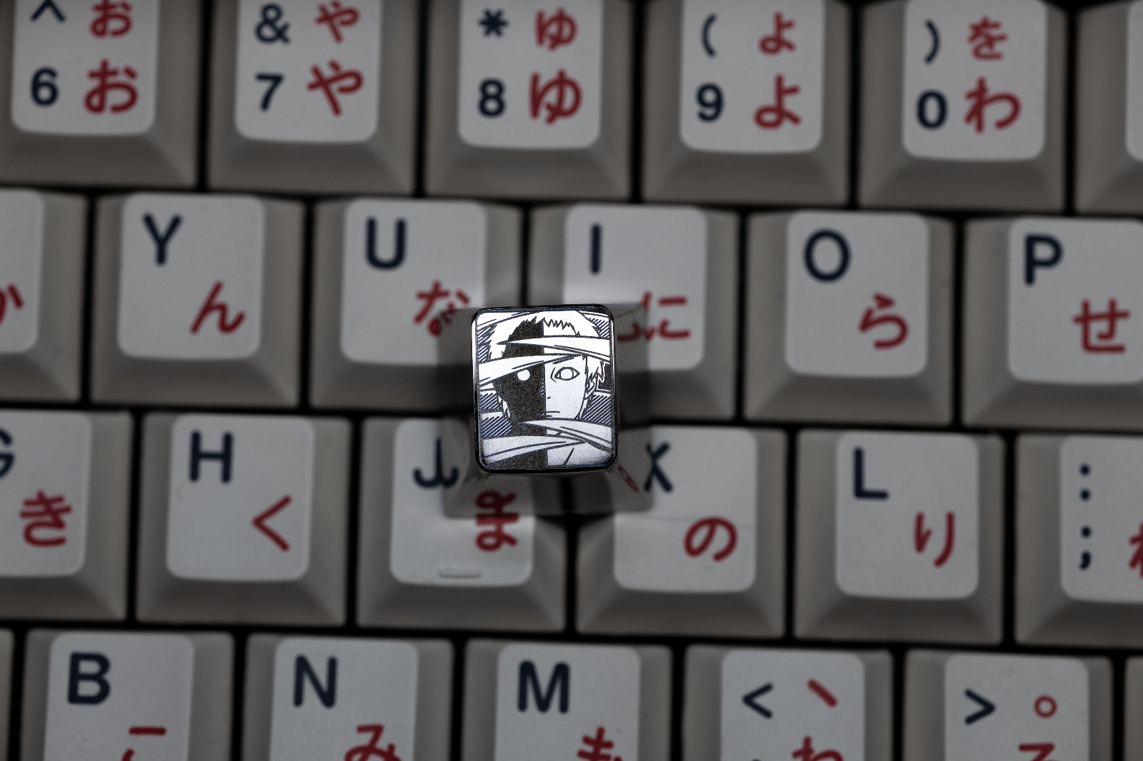 Naruto, Akatsuki collection, 1U titanium alloy personalized keycaps, anime and game character mysterious organization decorative keycaps.