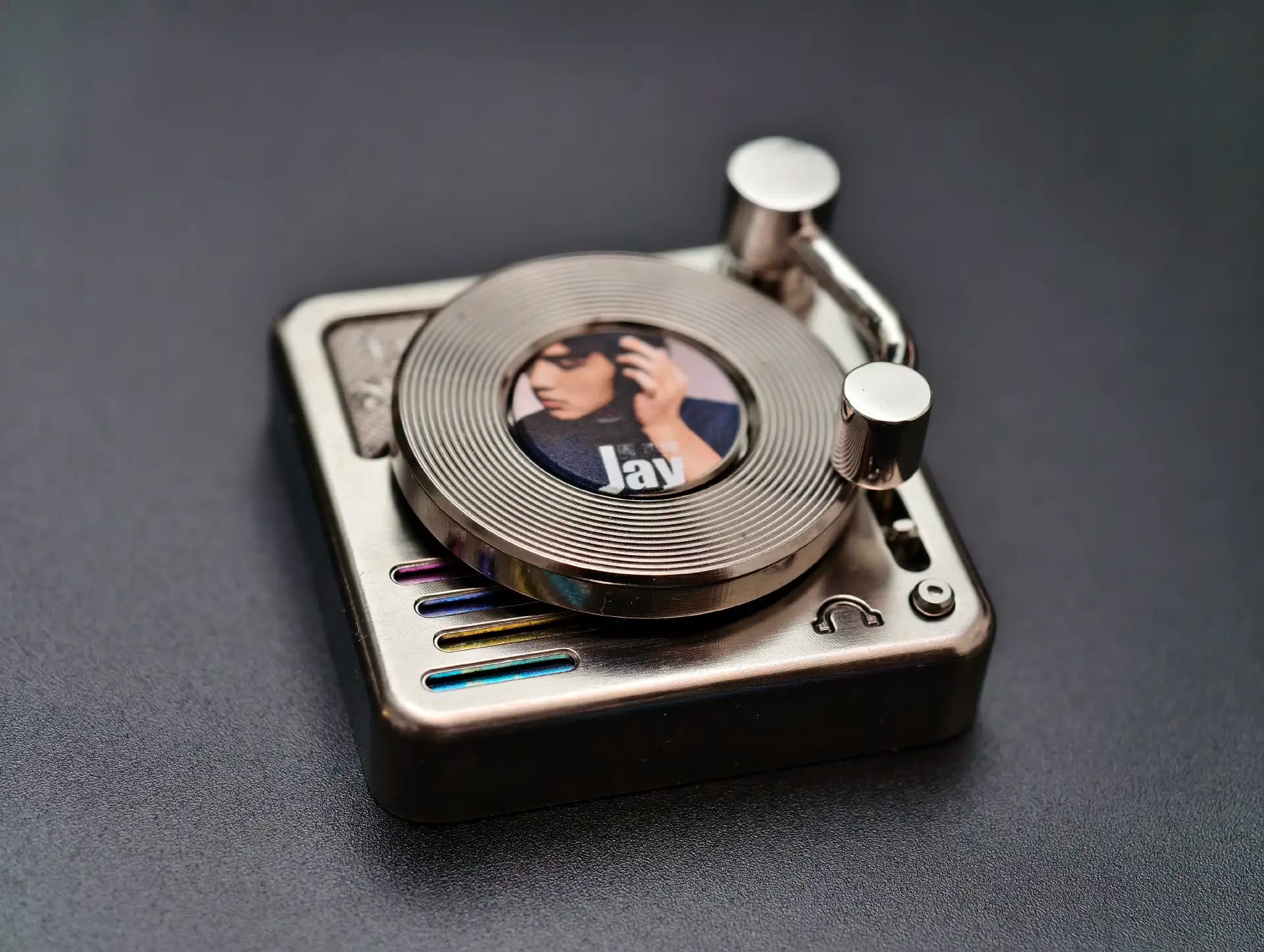 4U personalized keycaps for record players, Timascus,titanium alloy decorative keycaps, artistic custom keycaps